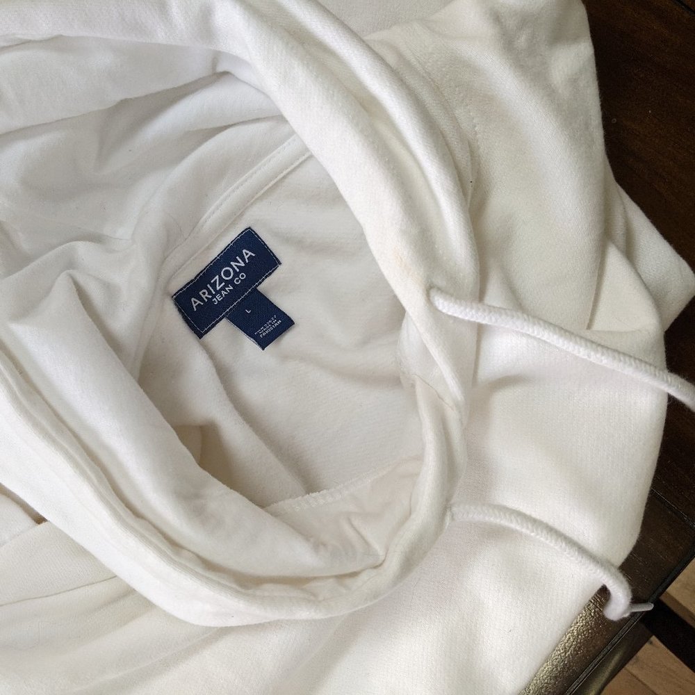 White Arizona Jean Oversized Hoodie